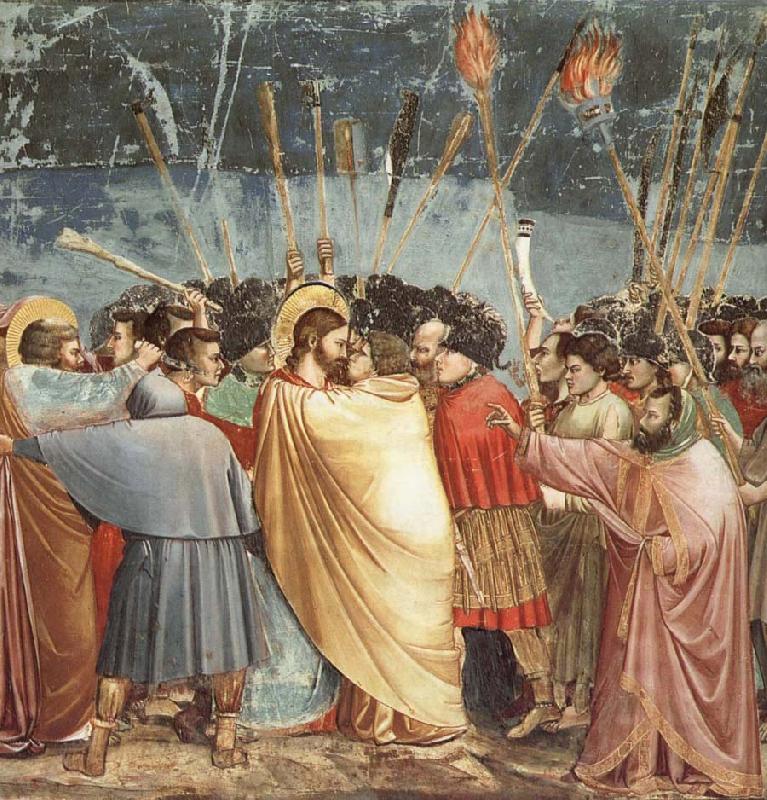Giotto, Judaskyssen, unknow artist